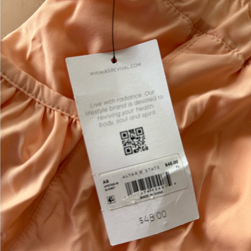 NWT Altar'd State Peach Athletic Shorts with Elastic Waistband - Picture 4 of 10